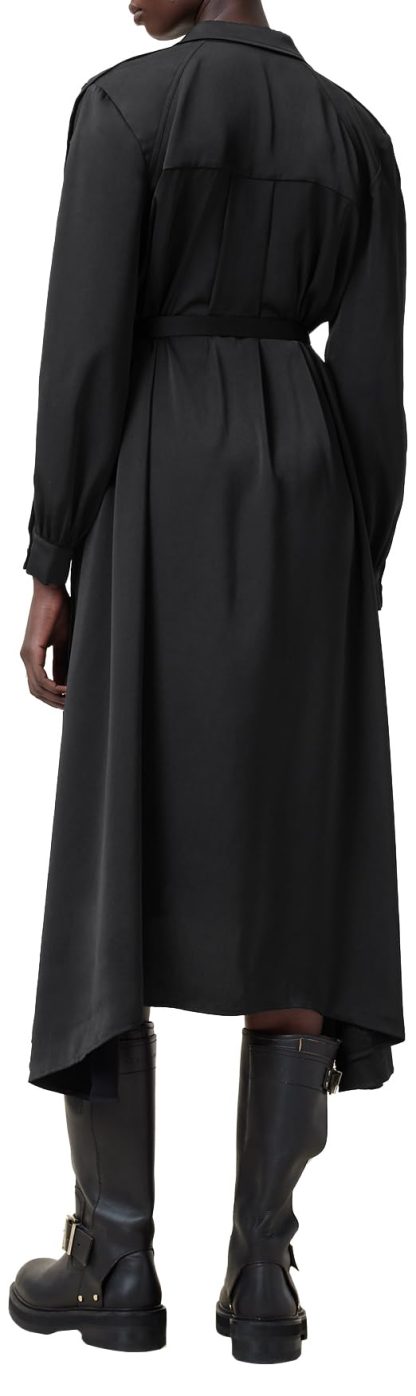 Black Tie Shirt Dress - Image 8