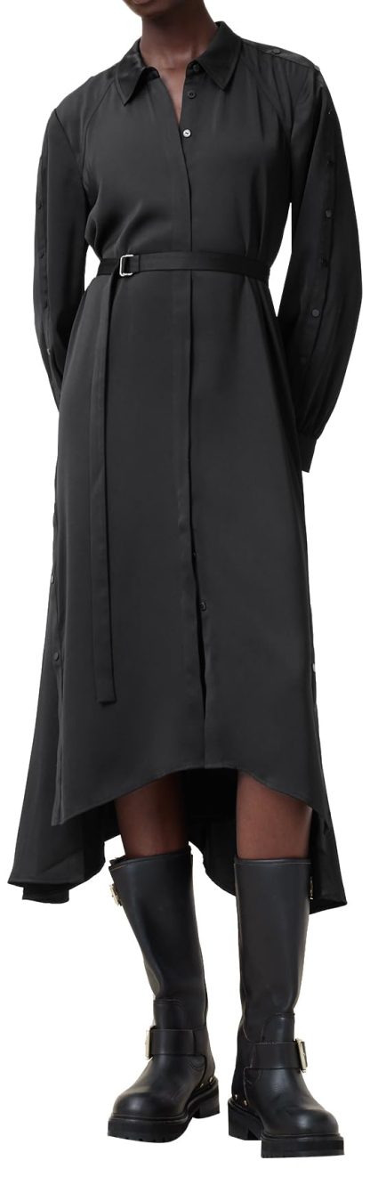 Black Tie Shirt Dress