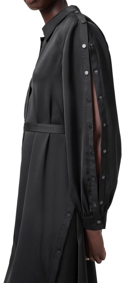 Black Tie Shirt Dress - Image 6
