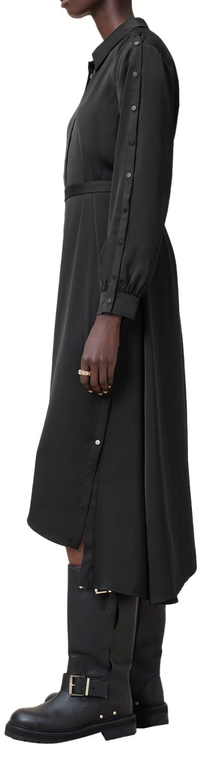 Black Tie Shirt Dress - Image 5