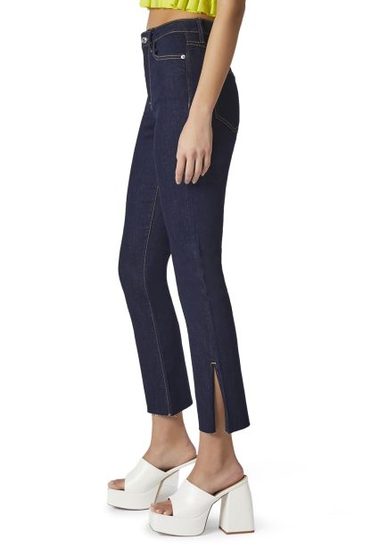 High-waisted slit straight-leg pants - Image 3