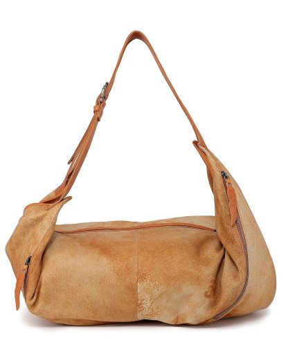 Vintage distressed leather shoulder bag - Image 7