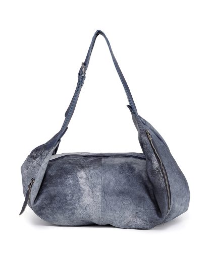Vintage distressed leather shoulder bag - Image 4