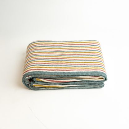 Rainbow striped blend throw blanket - Image 9