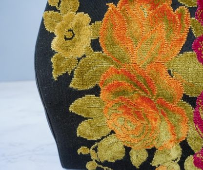 Vintage floral embroidered metal lock handbag - Image 5