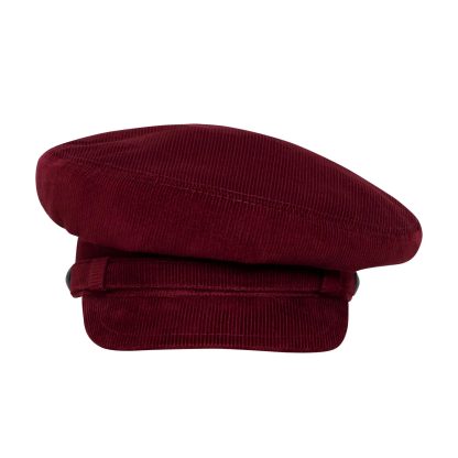 Burgundy corduroy vintage beret - Image 4