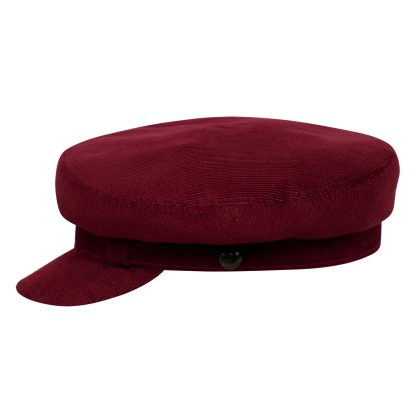 Burgundy corduroy vintage beret - Image 2