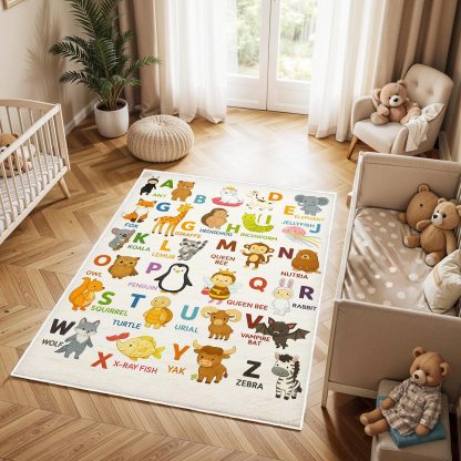 Cartoon Animal Alphabet Encyclopedia Carpet - Image 2