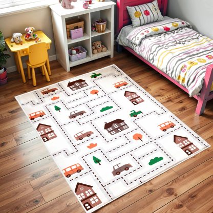 City Maze Traffic Children's Carpet - Image 3