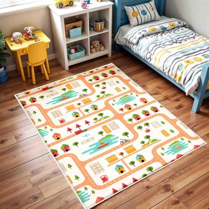Colorful City Road Children's Carpet - Image 4