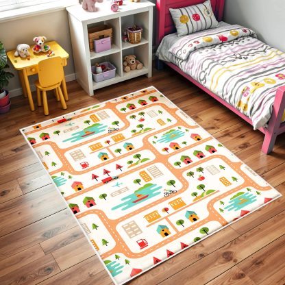 Colorful City Road Children's Carpet - Image 2