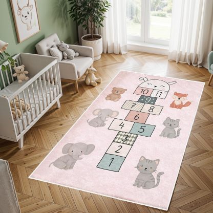 Cute Pet Paradise Hopscotch Children's Carpet - Image 4