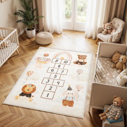 Cute Pet Party Hopscotch Children's Carpet - Image 5
