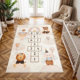 Cute Pet Party Hopscotch Children's Carpet