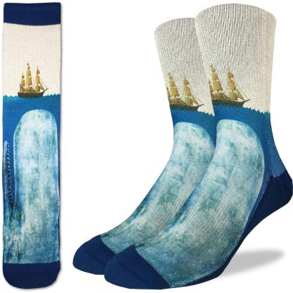 Ocean sailboat art theme trendy socks - Image 3