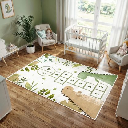 Dinosaur Adventure Hopscotch Children's Carpet - Image 3