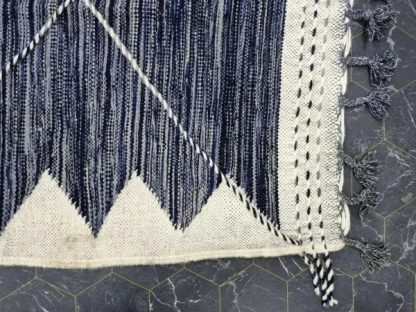 Handmade gradient geometric tassel carpet - Image 2