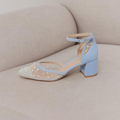 Clear Sky Pearl Sea Chunky Heel Sandals - Image 6