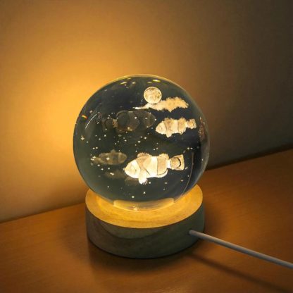 Crystal Ocean Fish Night Light Ornaments - Image 2