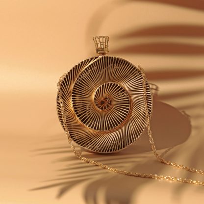 Handmade Metal Spiral Clutch - Image 6