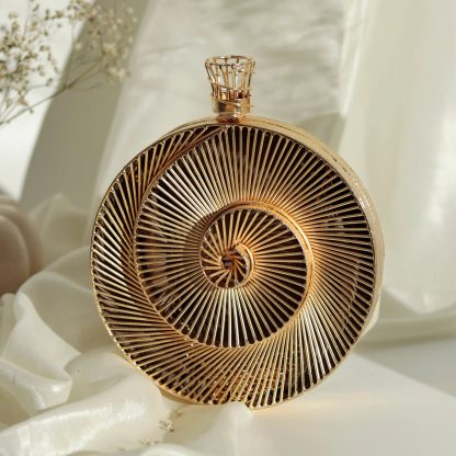 Handmade Metal Spiral Clutch - Image 5