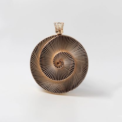 Handmade Metal Spiral Clutch