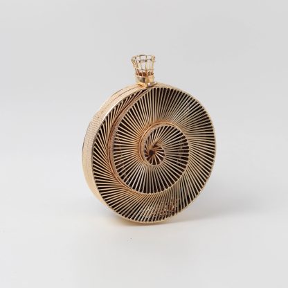 Handmade Metal Spiral Clutch - Image 3