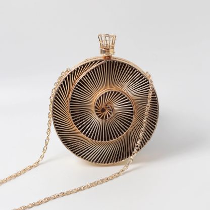 Handmade Metal Spiral Clutch - Image 2