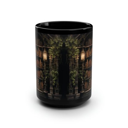 Vintage Library Black Glaze Mug - Image 5