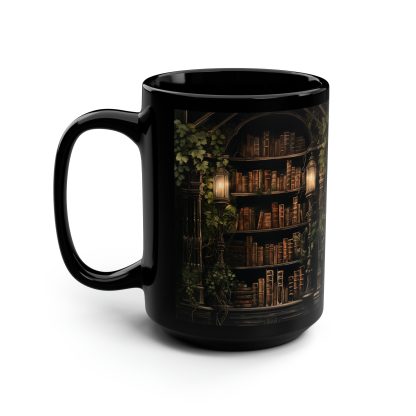Vintage Library Black Glaze Mug - Image 2