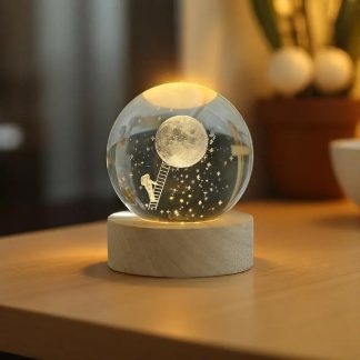 Crystal Moonlight Night Lamp Ornament