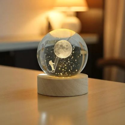 Crystal Moonlight Night Lamp Ornament - Image 4