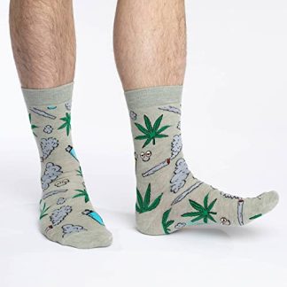 Street fashion hemp leaf element personalized trendy socks