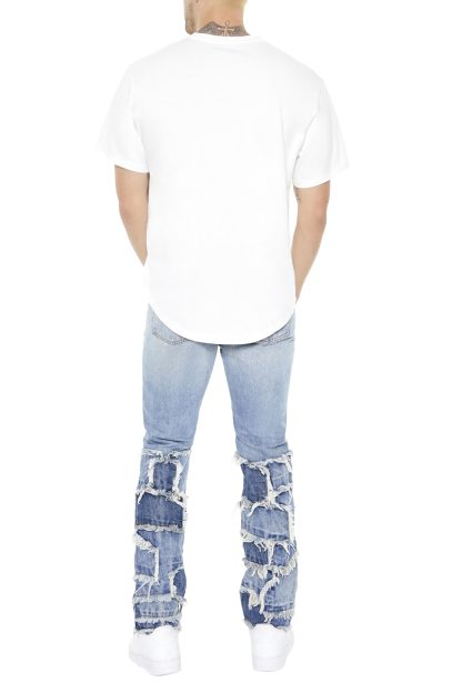 High street ripped denim trousers - Image 4