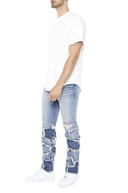 High street ripped denim trousers - Image 2