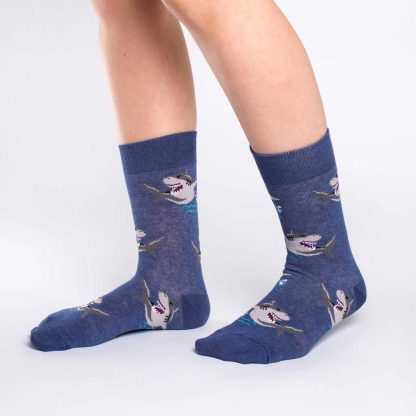 Cartoon shark theme ocean fun trendy socks