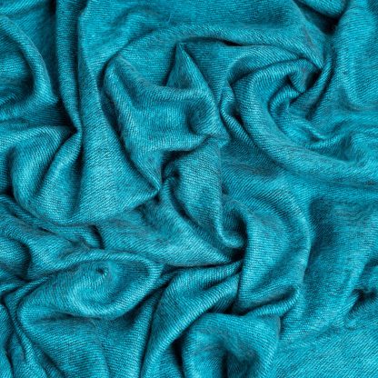 Blue contrast black tassel blend throw blanket - Image 2