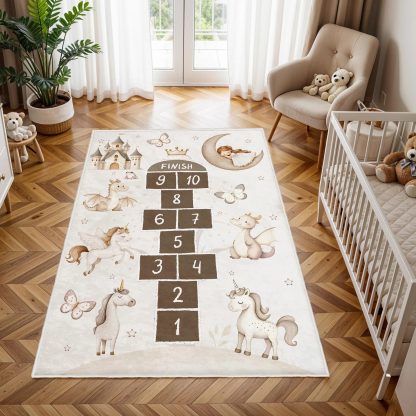 Fairytale Unicorn Hopscotch Children's Rug - Image 6