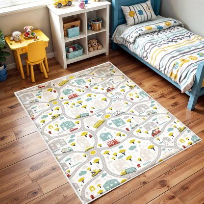 Fresh City Traffic Network Children's Carpet - Image 2