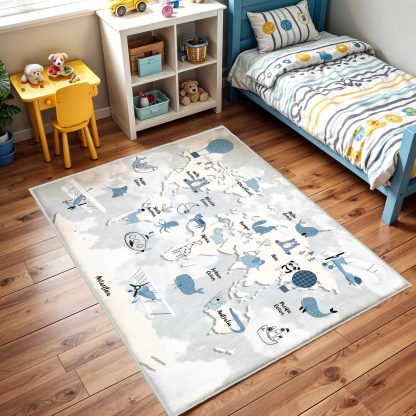 Fun World Map Children's Carpet - Image 2