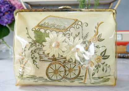 Vintage Float Embroidered Clear PVC Tote Bag - Image 3