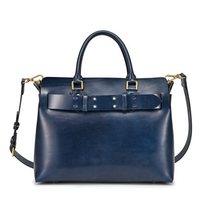 Vintage first-layer cowhide wide belt handbag - Image 8