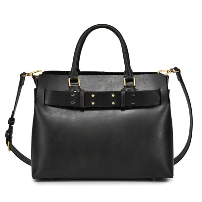 Vintage first-layer cowhide wide belt handbag - Image 7