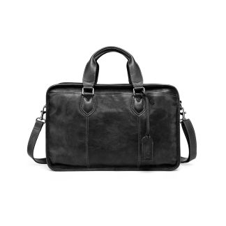 Vintage top-grain cowhide business briefcase