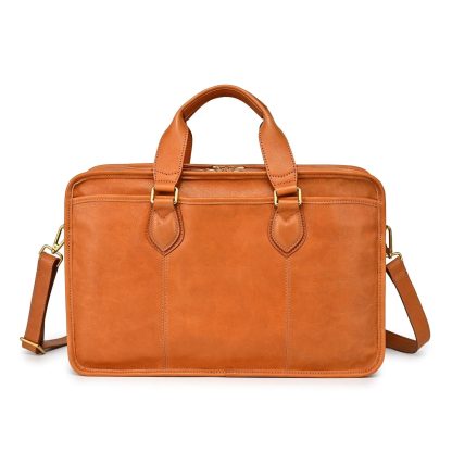 Vintage top-grain cowhide business briefcase - Image 8