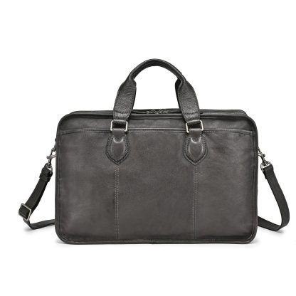 Vintage top-grain cowhide business briefcase - Image 6