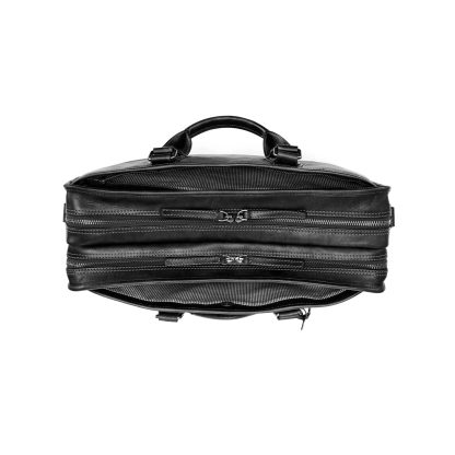 Vintage top-grain cowhide business briefcase - Image 2