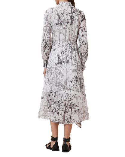 Ink floral print lace-up dress - Image 5