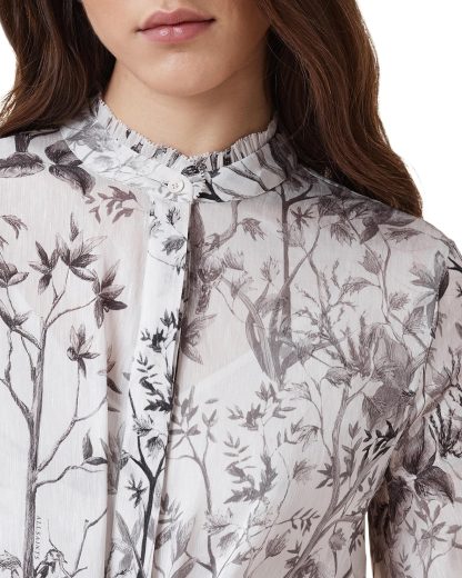 Ink floral print lace-up dress - Image 2
