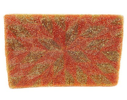 Gilded geometric star hand-beaded evening bag - Image 8